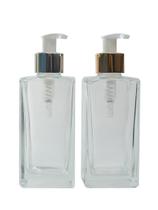 Kit 10 Vidros Porta Sabonete Retangular 250ml C/ Válvula Pump Luxo