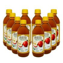 Kit 10 Vinagre De Maçã Orgânico Montes Verdes 530Ml