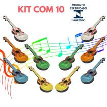 Kit 10 Viola Brinquedo Violão Infantil Fabrica Instrumentos Musical Educacionais