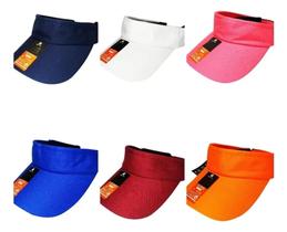 Kit 10 Viseira Dri-fit Lisa Unissex Atacado Verão Vôlei Praia Caminhada Treino