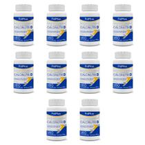Kit 10 Vitaminas D para Ossos Calcinutri D 1250MG 400UI 600 Cápsulas Kit 10 Vitaminas D para Ossos Calcinutri D 1250MG 400UI 600 Cápsulas