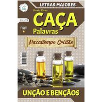 Kit 10 vol: unção e bençãos - caça palavras - Kit de Livros