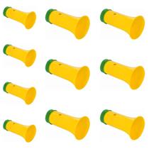 KIT 10 Vuvuzela Buzina Corneta Copa Brasil Pequena