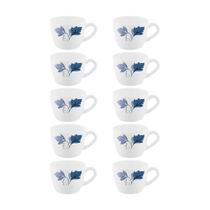 Kit 10 Xícaras Chá Vidro Ageria Decorado Em Casa Tem 220ml Kit 10 Xícaras Chá Vidro Ageria Decorado Em Casa Tem 220ml