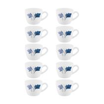 Kit 10 Xícaras Chá Vidro Ageria Decorado Em Casa Tem 220ml Kit 10 Xícaras Chá Vidro Ageria Decorado Em Casa Tem 220ml