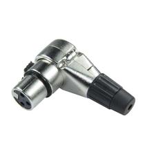 Kit 10 Xlr Femea De Linha Em L Hx1065