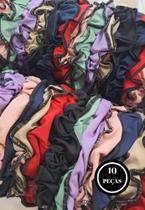 Kit 10 Xuxinha Anti Frizz Elástico Liguinha Acessório para Cabelo Scrunchie- c5 XUXINHA