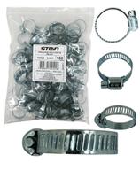 kit 100 Abraçadeiras Rosca sem fim Galvanizada kit 100 Abraçadeiras Rosca sem fim Galvanizada