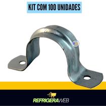 Kit 100 Abraçadeiras Tipo U 1/2 Polegada
