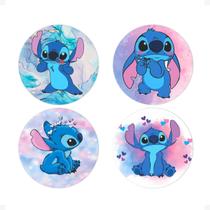 Kit 100 Adesivos Lilo E Stitch 4 Modelos Etiquetas 4x4 cm