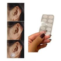 Kit 100 Adesivos Protetores De Orelha Rasgada Brinco Pesado