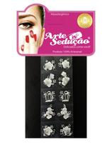 Kit 100 Adesivos Unhas Arte Sedução, Artesanal, Branquinho Kit 100 Adesivos Unhas Arte Sedução, Artesanal, Branquinho