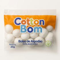 Kit 100 Algodão Puro Hidrófilo Bola Extra Absorventes 25g Kit 100 Algodão Puro Hidrófilo Bola Extra Absorventes 25g
