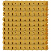 Kit 100 anilha numero ec1 (1) 2,5-4,0mm