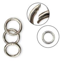 Kit 100 Argolas Chave/Mosquetão Articulada 35mm Kit 100 Argolas Chave/Mosquetão Articulada 35mm