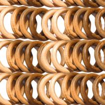 Kit 100 Argolas Porta Guardanapo Madeira Artesanal Útil