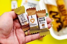 Kit 100 Balinhas Churros Mimos Clientes Envio Já