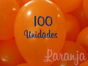 KIT 100 Balões personalizados latex laranja impressos em um lado e uma cor de impressão - Artesam Balões Personalizados Impressos