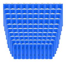 Kit 100 Bateria18650 Li-ion 9900mah 4.2 Lanterna Tática Nova