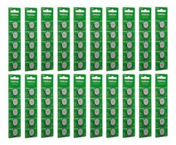 Kit 100 Baterias Pilha Botão 3v 220 Mah Cr 2032 Intelbras