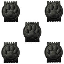 Kit 100 Borracha Pata 20mm Para Acabamento Coleiras Peitoral