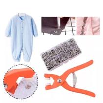 Kit 100 Botões De Pressão Encaixes Fixador Alicate Conjunto Kit 100 Botões De Pressão Encaixes Fixador Alicate Conjunto