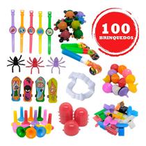 Kit 100 Brinquedos Sacolinha Festa Infantil Dia das Criança - VENDEU BEM