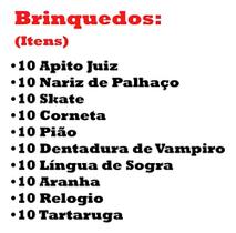 Kit 100 Brinquedos Sacolinha Festa Infantil Dia Das Criança