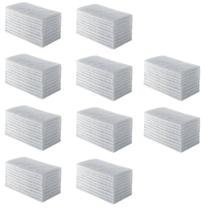 Kit 100 Buchas Esponjas De Fibra Branca Para Limpeza Leve Uso Geral Kit 100 Buchas Esponjas De Fibra Branca Para Limpeza Leve Uso Geral