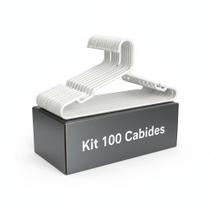 Kit 100 Cabides Brancos Antiderrapantes com Cavas para Roupas Delicadas Kit 100 Cabides Brancos Antiderrapantes com Cavas para Roupas Delicadas