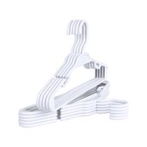 Kit 100 Cabides Infantil Antiderrapante 5,5mm Branco