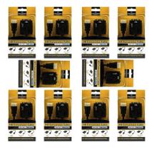 Kit 100 Cabo Adaptador Conversor Hdmi Para Vga Saída P2