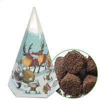 KIT 100 Caixa para Cone Trufado Cone-2 Natal (7x7x12 cm) Embalagem para Cone Trufado Embalagem Natal KIT 100 Caixa para Cone Trufado Cone-2 Natal (7x7x12 cm) Embalagem para Cone Trufado Embalagem Natal