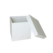 Kit 100 Caixa Quadrada Tampa Sapato 8x8x5 Mdf Madeira Pintado