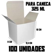 Kit 100 Caixinhas Para Caneca / Xícara 325ml 9cm x 11cm x 10cm Pré Montadas