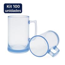 Kit 100 Canecas De Chopp 300ml Acrílico premium ideal para festas e confraternizações