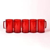 Kit 100 Canecas de Chopp Acrílica LISA 430ML Várias Cores