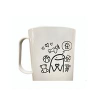 Kit 100 Canecas Divertidas com Desenho para Pintar 450ml