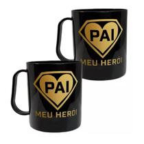 Kit 100 Canecas Pai Meu Herói Lembrancinhas Dia dos Pais Kit 100 Canecas Pai Meu Herói Lembrancinhas Dia dos Pais