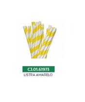 kit 100 Canudos de Papel Biodegradável - Listrado / Zig Zag / Branco / Poá - Le Bianco