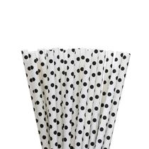 Kit 100 Canudos de Papel Ecológico para festas Drinks Sucos
