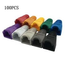 Kit 100 Capa Conector Rj45 Borracha Cat5 Cat5e 10 Unidades de Cada Cor (10 cores)