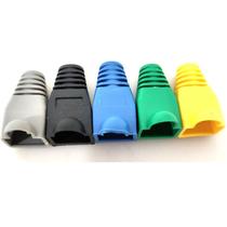 Kit 100 Capa Conector Rj45 Cabo Rede Cat5 Cat5e Cat6