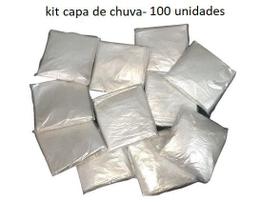 Kit 100 Capas de Chuva Transparente Descartável Tamanho Único