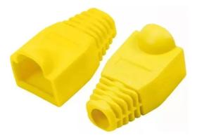 Kit 100 capas protetoras para conector rj45 utp cat5 cat6 am