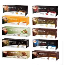 Kit 100 Cápsulas Café Puros E Saborizados Para Nespresso