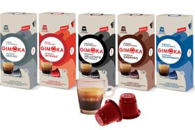 Kit 100 Capsulas Compatíveis para maquina Nespresso - café italiano - GIMOKA