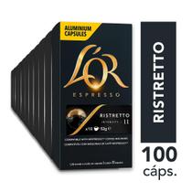 Kit 100 Cápsulas de Café L'or Ristretto - Lor
