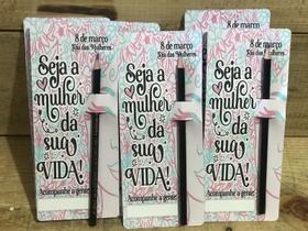 Kit 100 Cards Com Lápis Lembrancinha Dia Das Mulheres - Kibunitinho