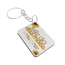 Kit 100 Chaveiros MDF Dia das Mães Amor que Transforma